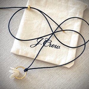 J. Crew NWT Mother -of-Pearl Adjustable Pendant Necklace